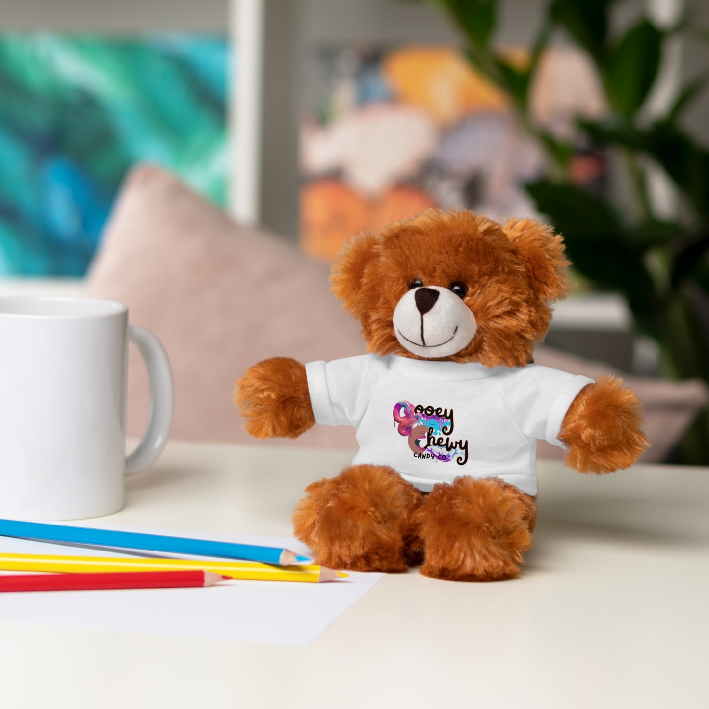 Stuffed Animals with Gooey Chewy Logo Tee