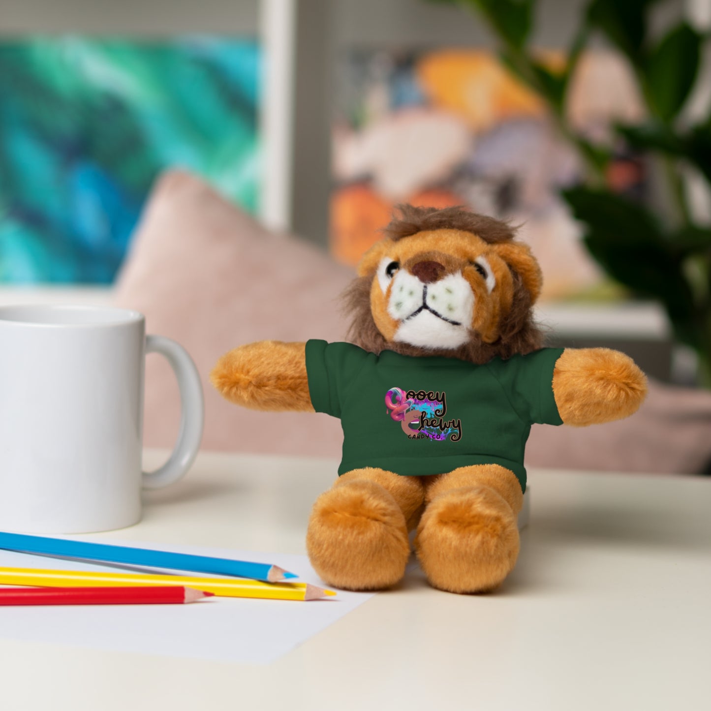 Stuffed Animals with Gooey Chewy Logo Tee