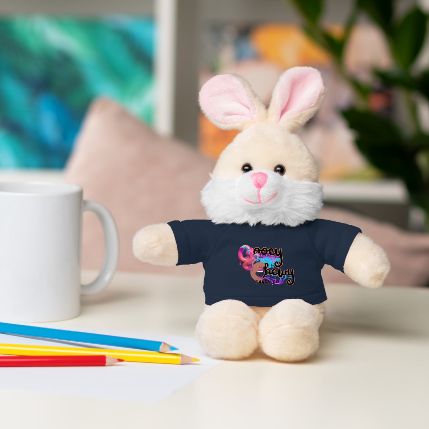 Stuffed Animals with Gooey Chewy Logo Tee