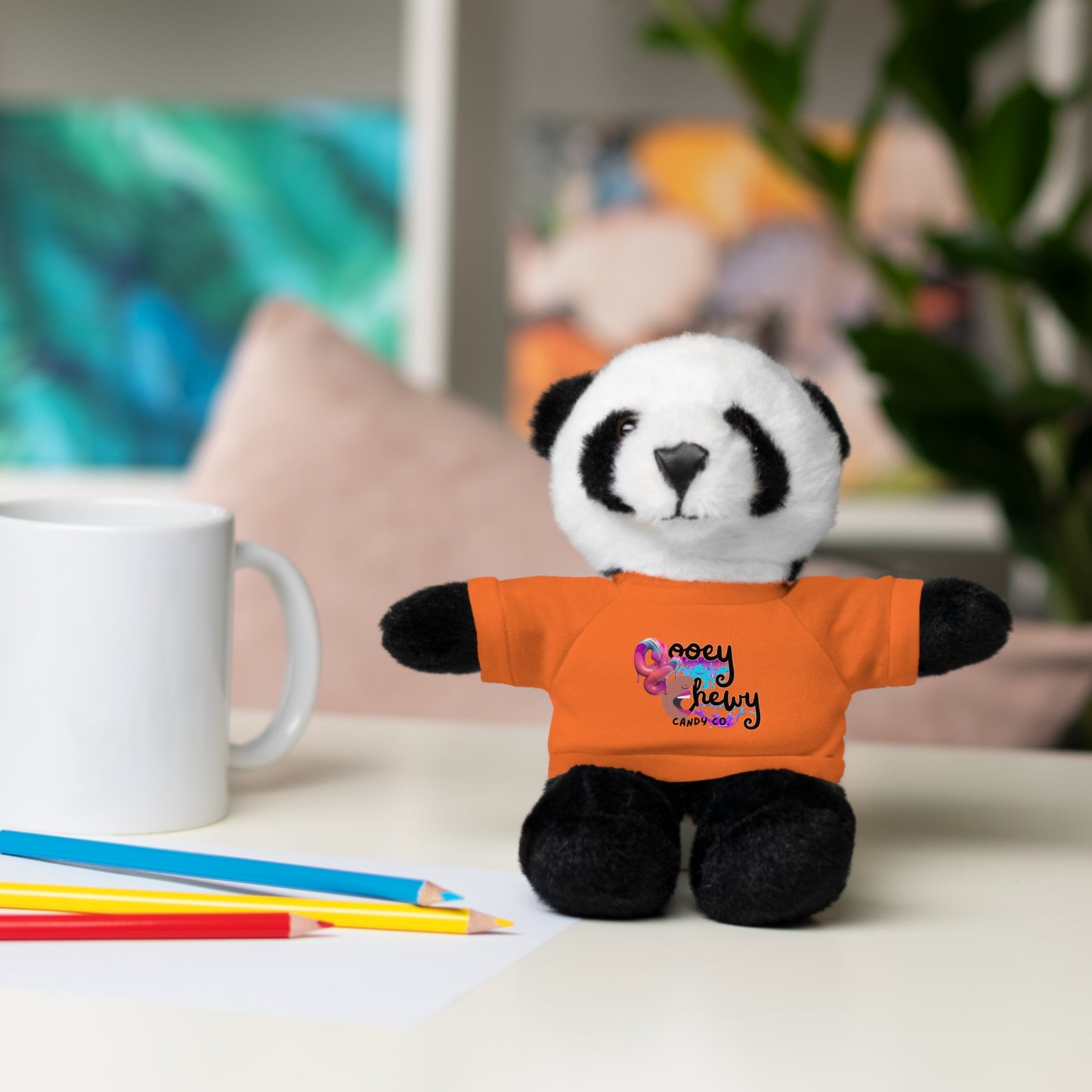 Stuffed Animals with Gooey Chewy Logo Tee