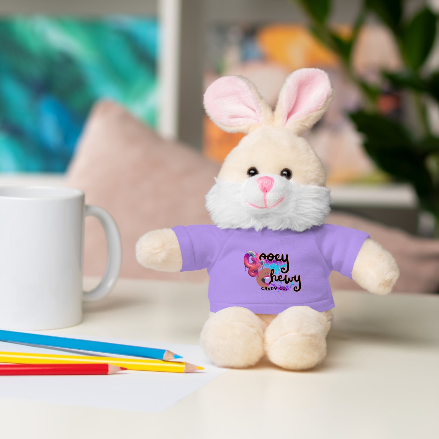 Stuffed Animals with Gooey Chewy Logo Tee