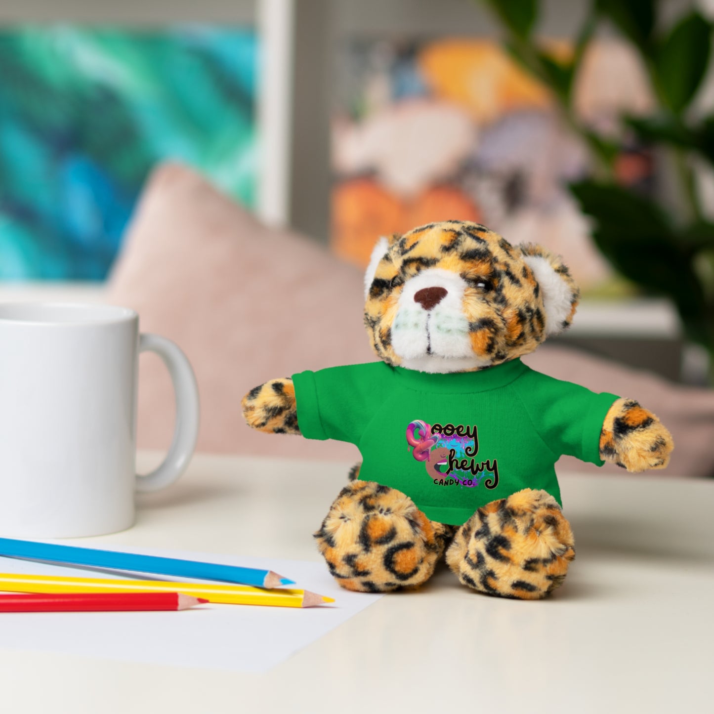 Stuffed Animals with Gooey Chewy Logo Tee