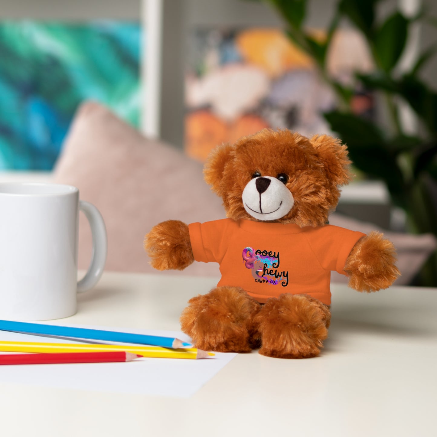 Stuffed Animals with Gooey Chewy Logo Tee