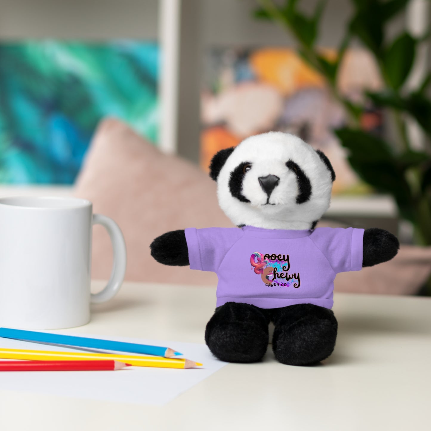 Stuffed Animals with Gooey Chewy Logo Tee