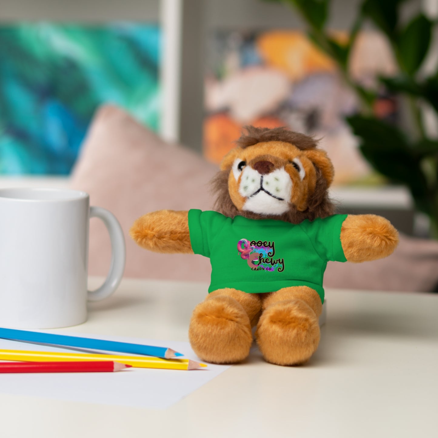 Stuffed Animals with Gooey Chewy Logo Tee