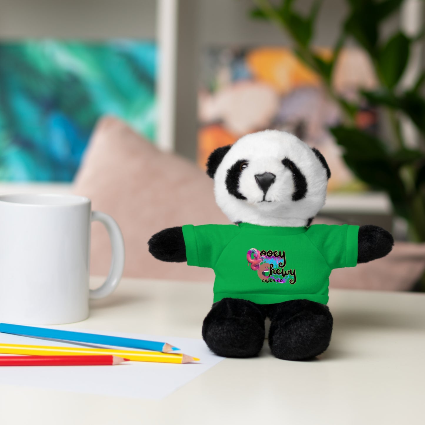 Stuffed Animals with Gooey Chewy Logo Tee