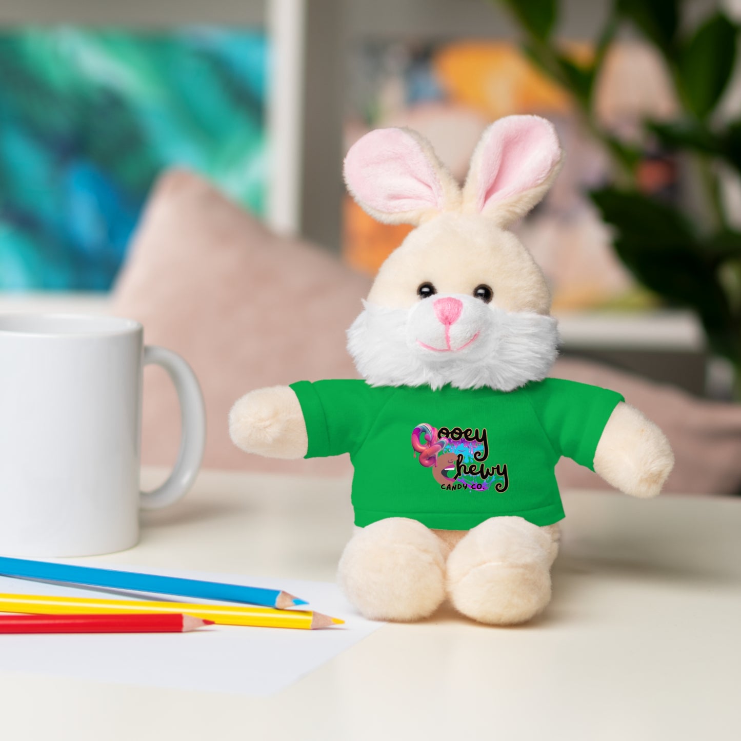 Stuffed Animals with Gooey Chewy Logo Tee