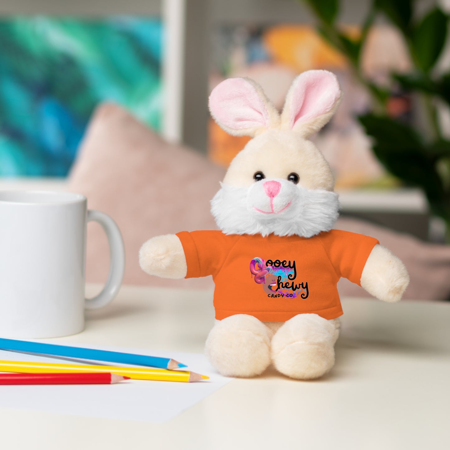 Stuffed Animals with Gooey Chewy Logo Tee