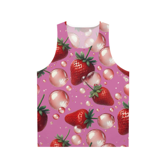 Strawberry Bubblegum Unisex Tank Top Light Pink