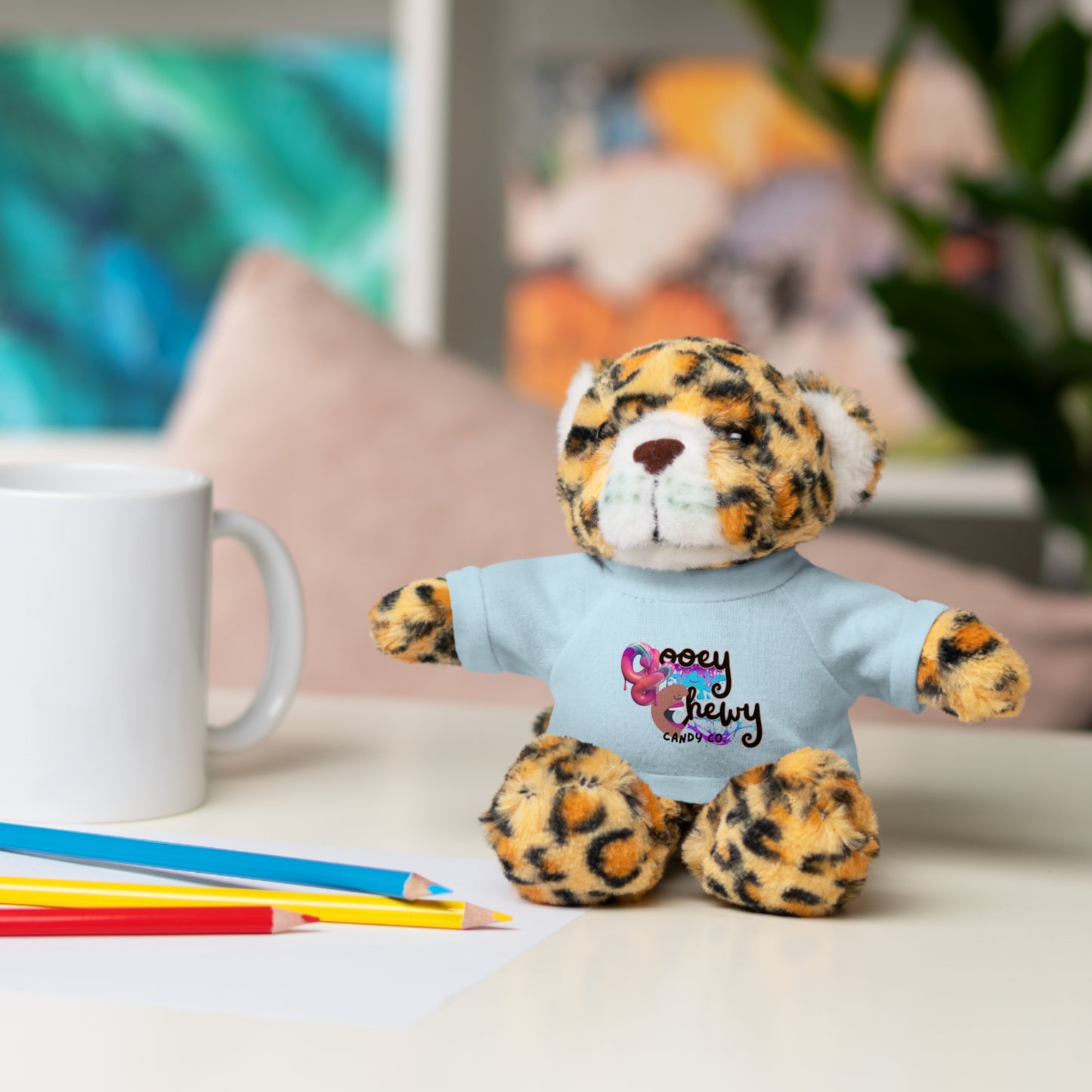 Stuffed Animals with Gooey Chewy Logo Tee