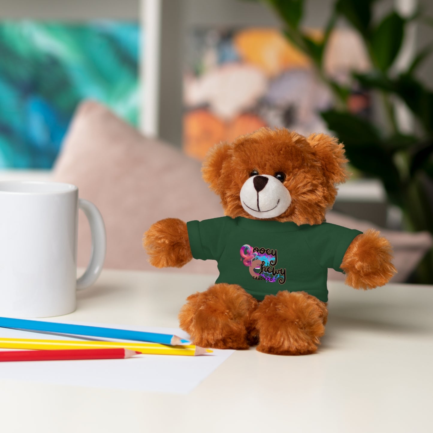 Stuffed Animals with Gooey Chewy Logo Tee