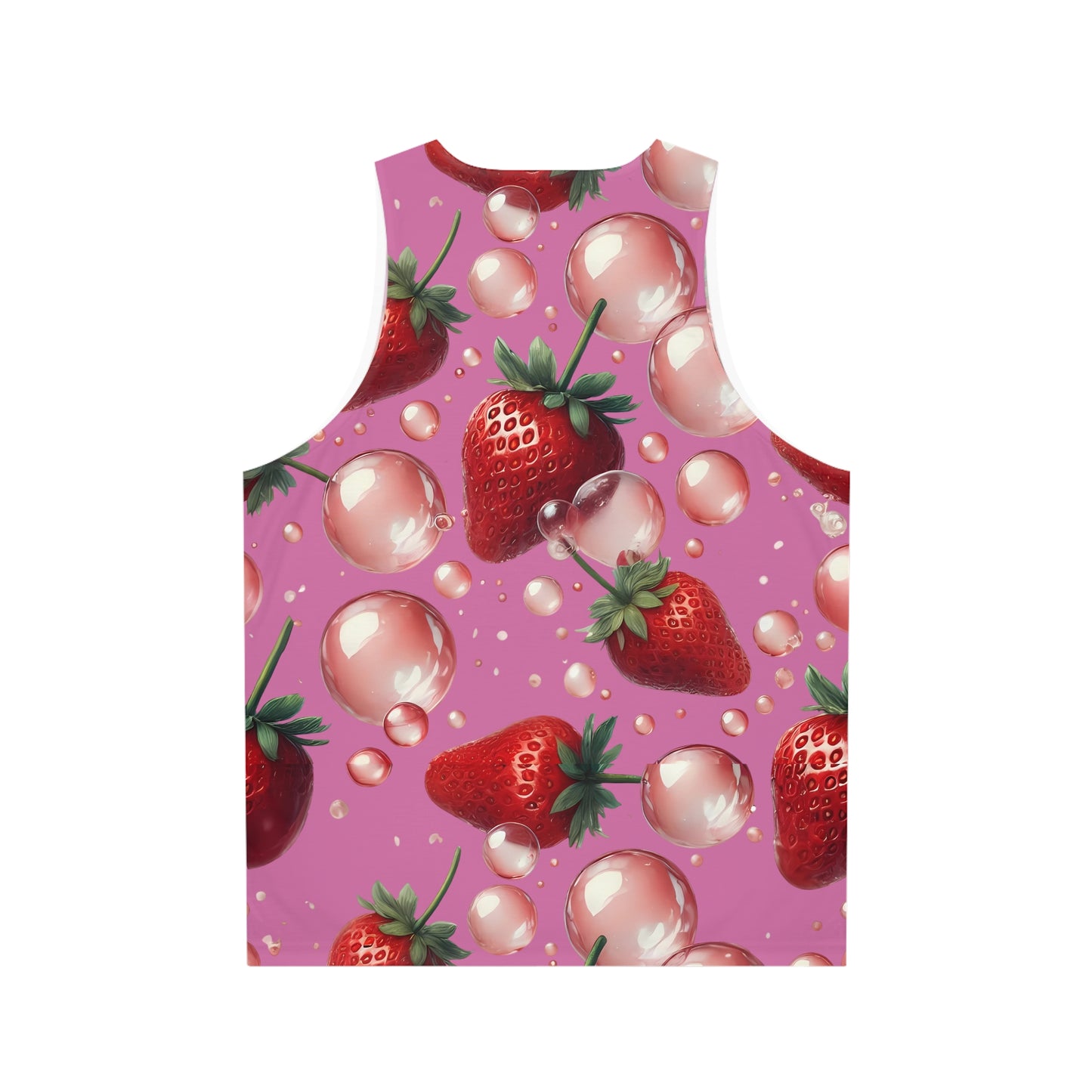 Strawberry Bubblegum Unisex Tank Top Light Pink