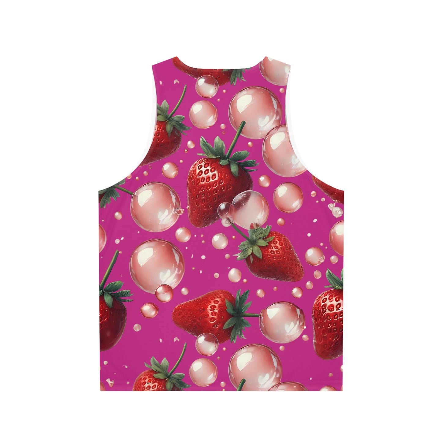 Strawberry Bubblegum Unisex Tank Top Hot Pink