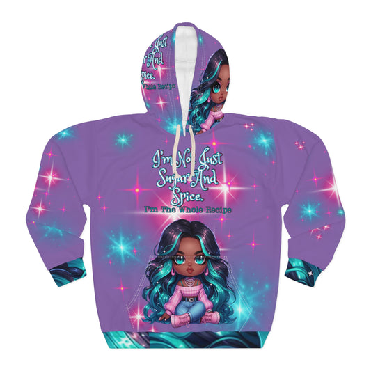 Rosie Unisex Pullover Hoodie Light Purple