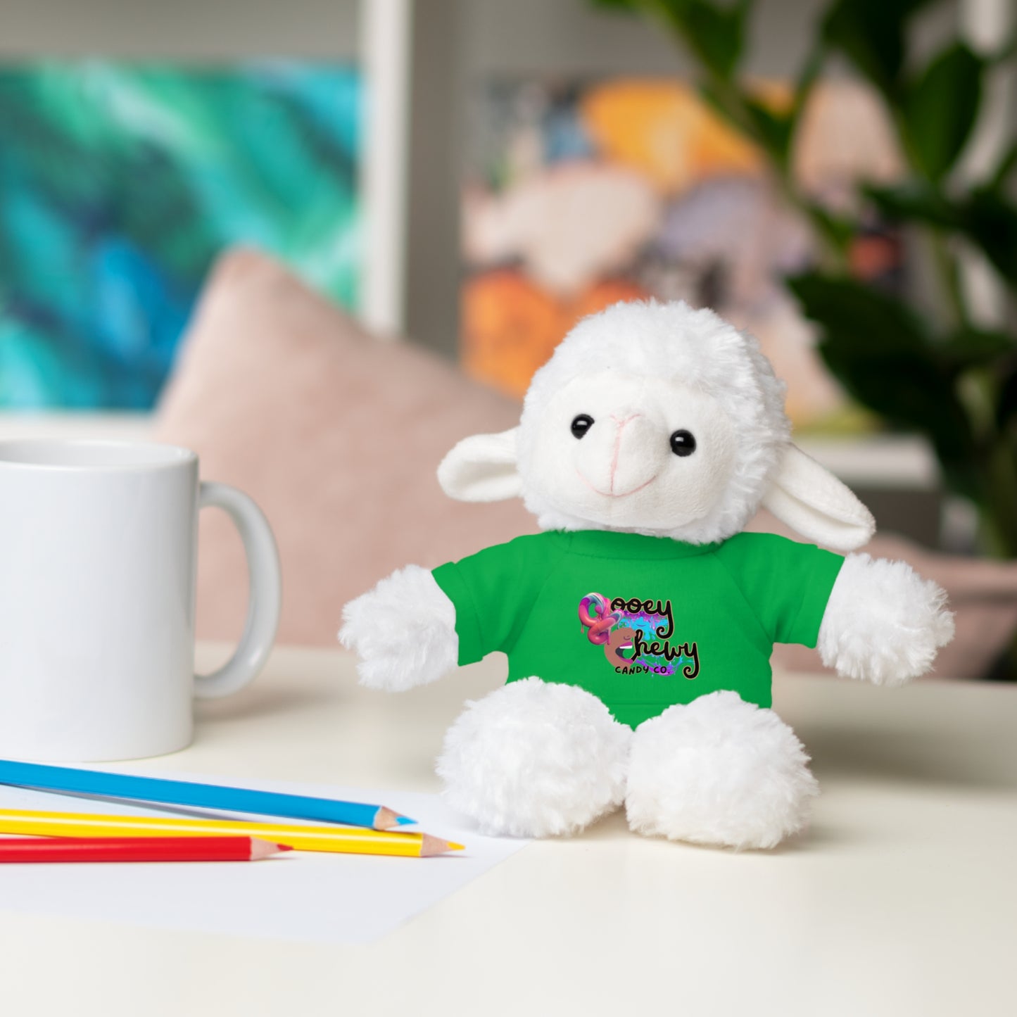 Stuffed Animals with Gooey Chewy Logo Tee