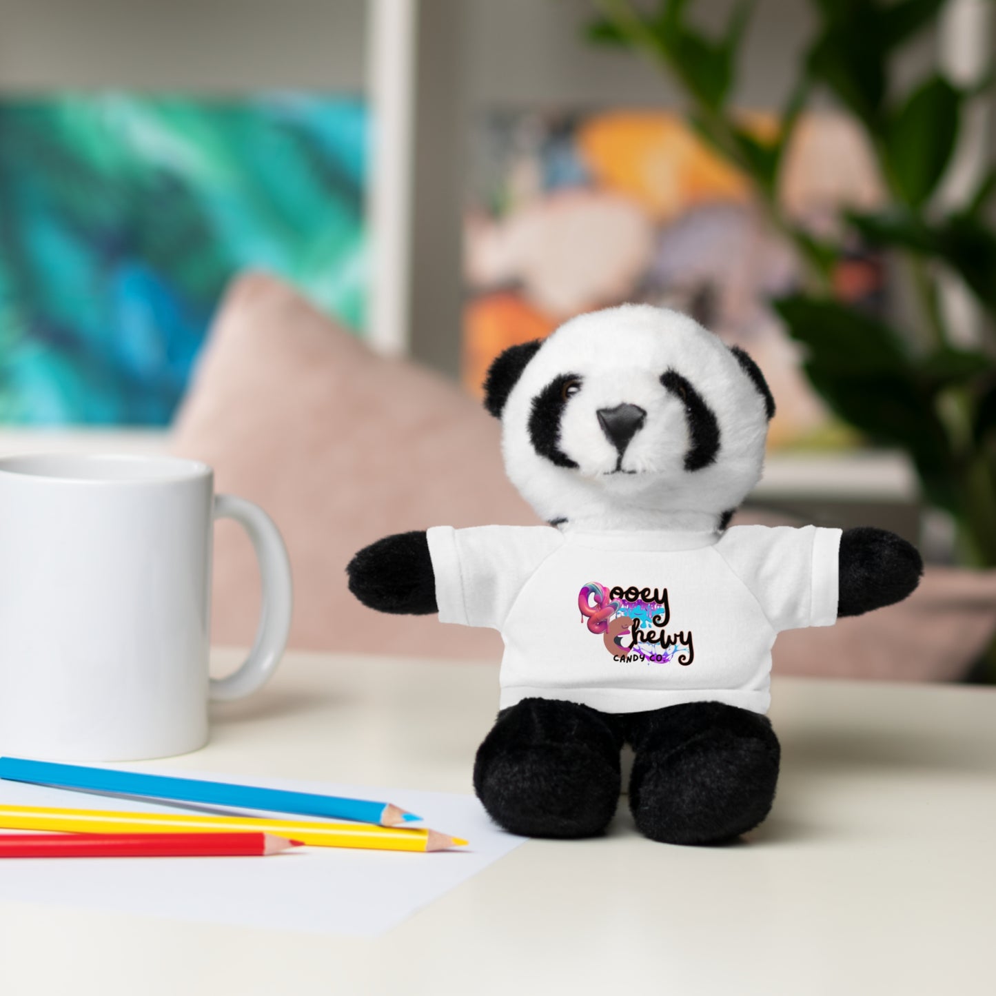 Stuffed Animals with Gooey Chewy Logo Tee