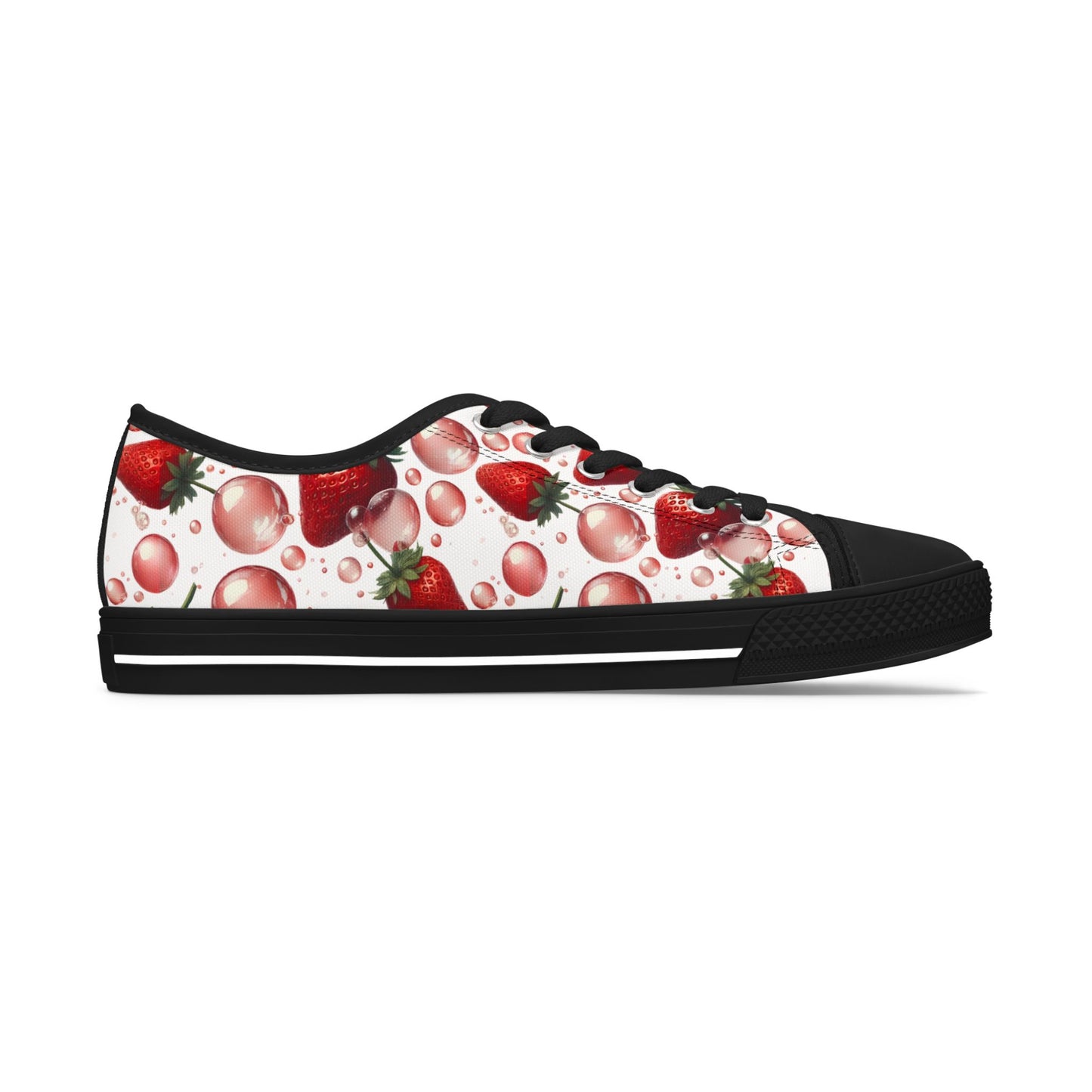 Strawberry Bubblegum Women's Low Top Sneakers