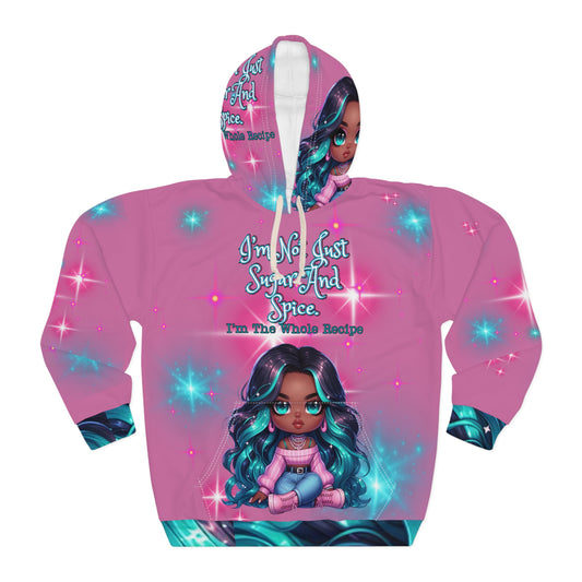 Rosie Unisex Pullover Hoodie Light Pink