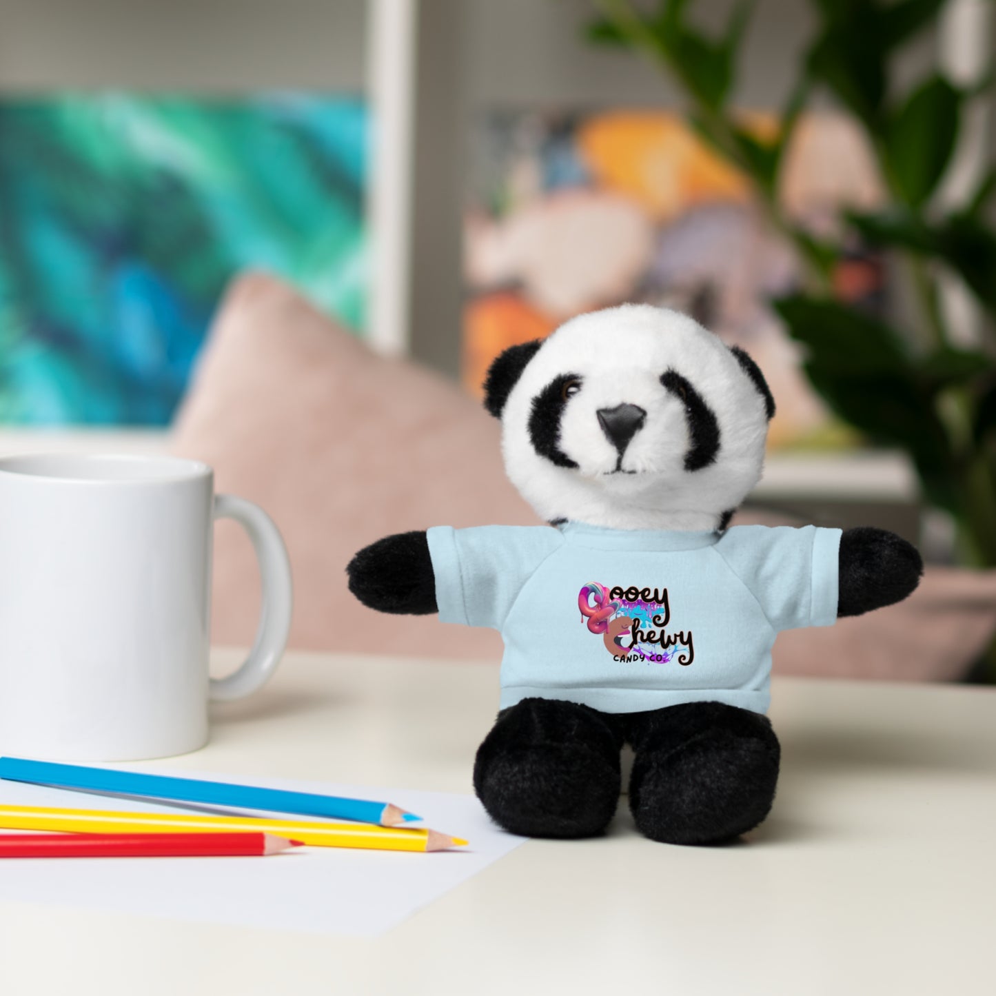 Stuffed Animals with Gooey Chewy Logo Tee