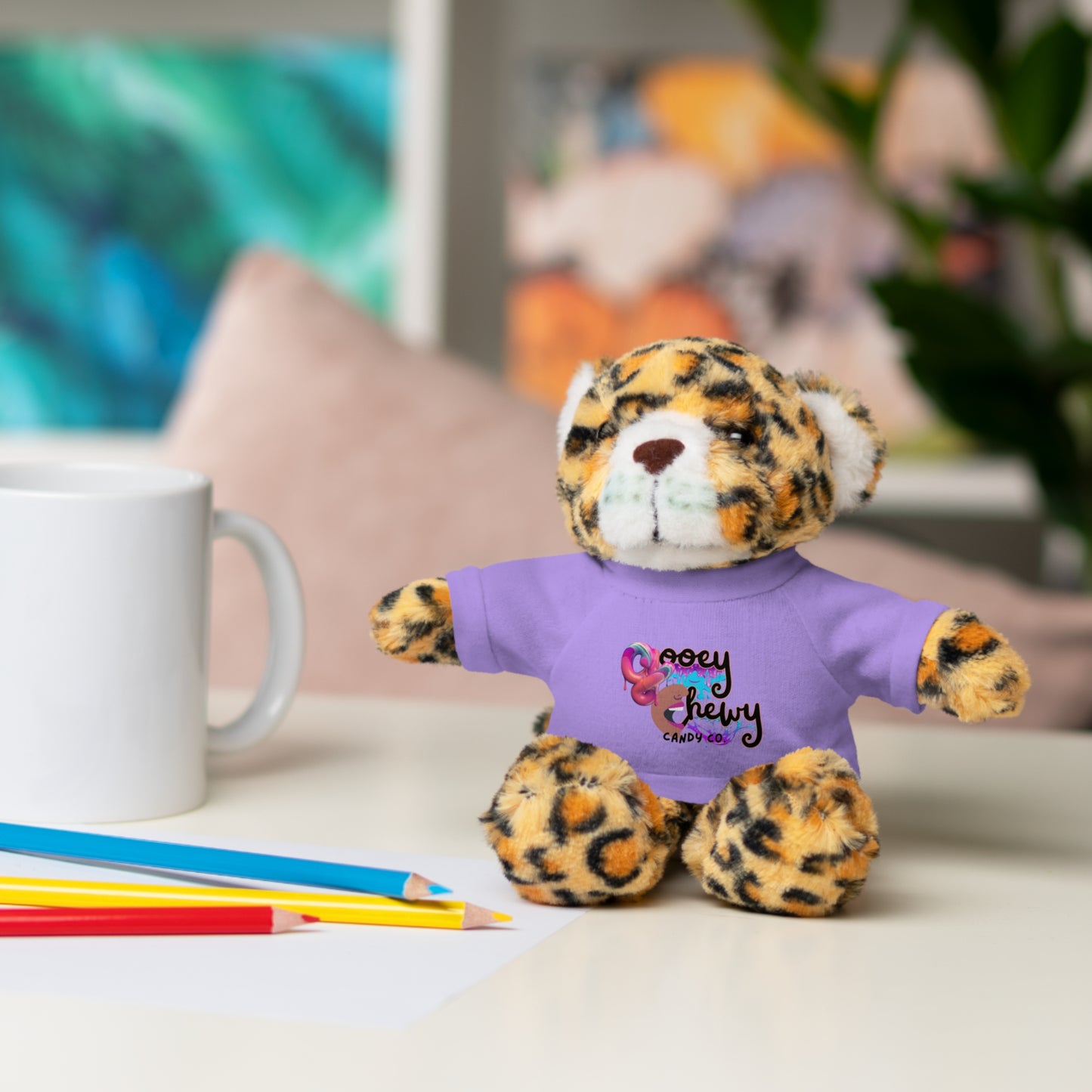 Stuffed Animals with Gooey Chewy Logo Tee