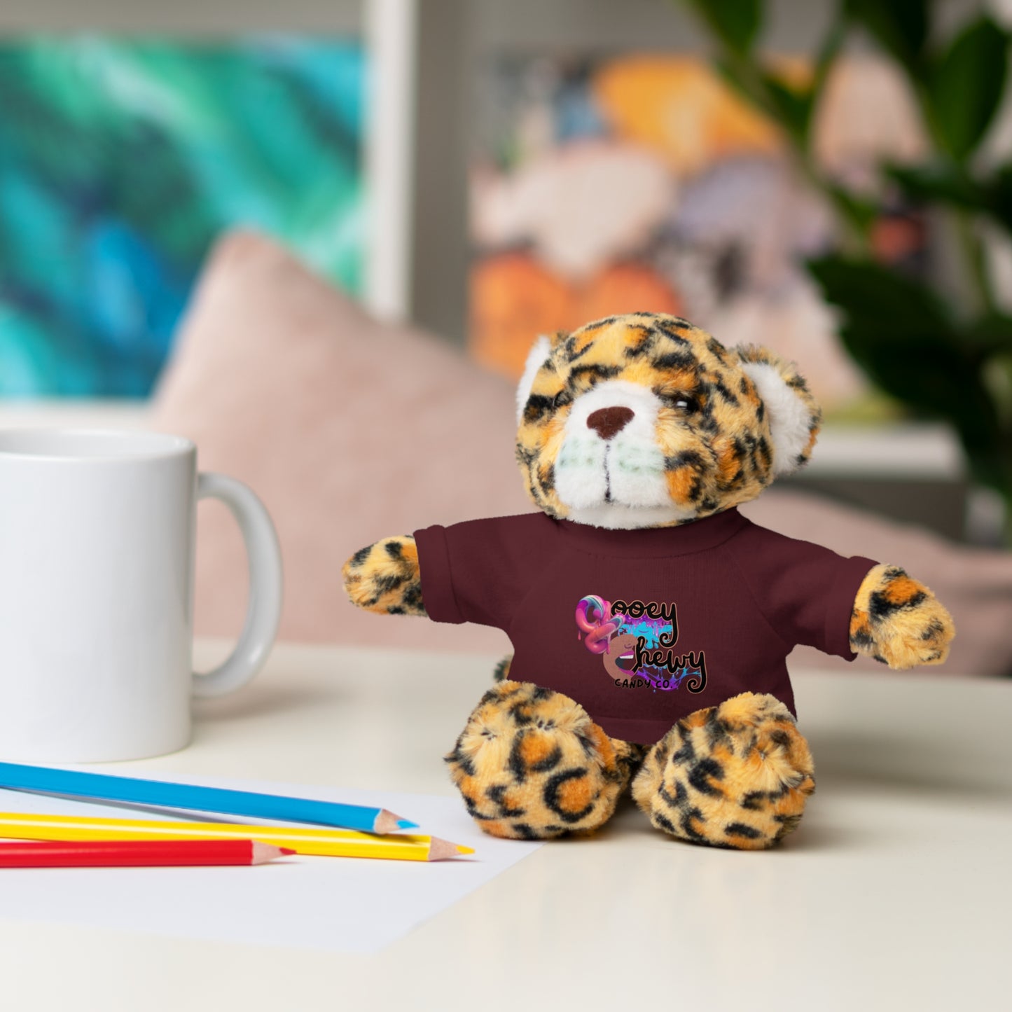 Stuffed Animals with Gooey Chewy Logo Tee