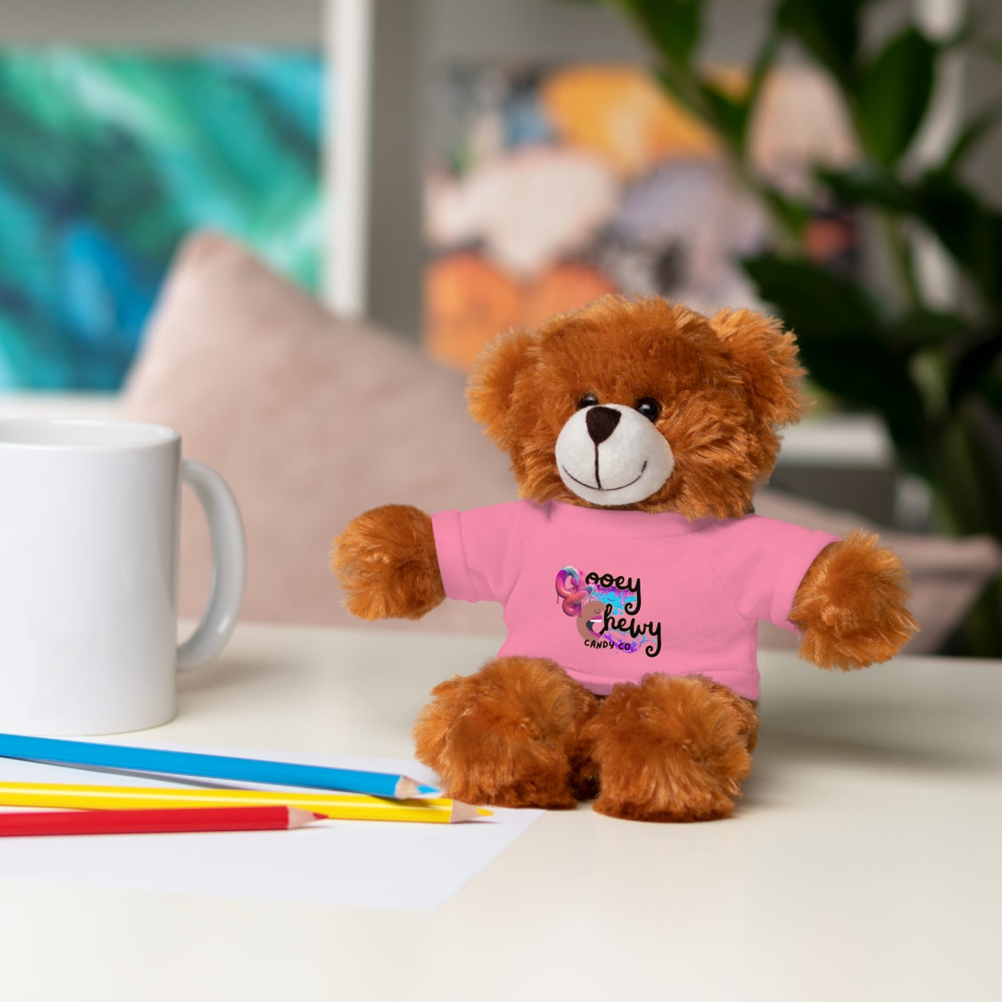 Stuffed Animals with Gooey Chewy Logo Tee