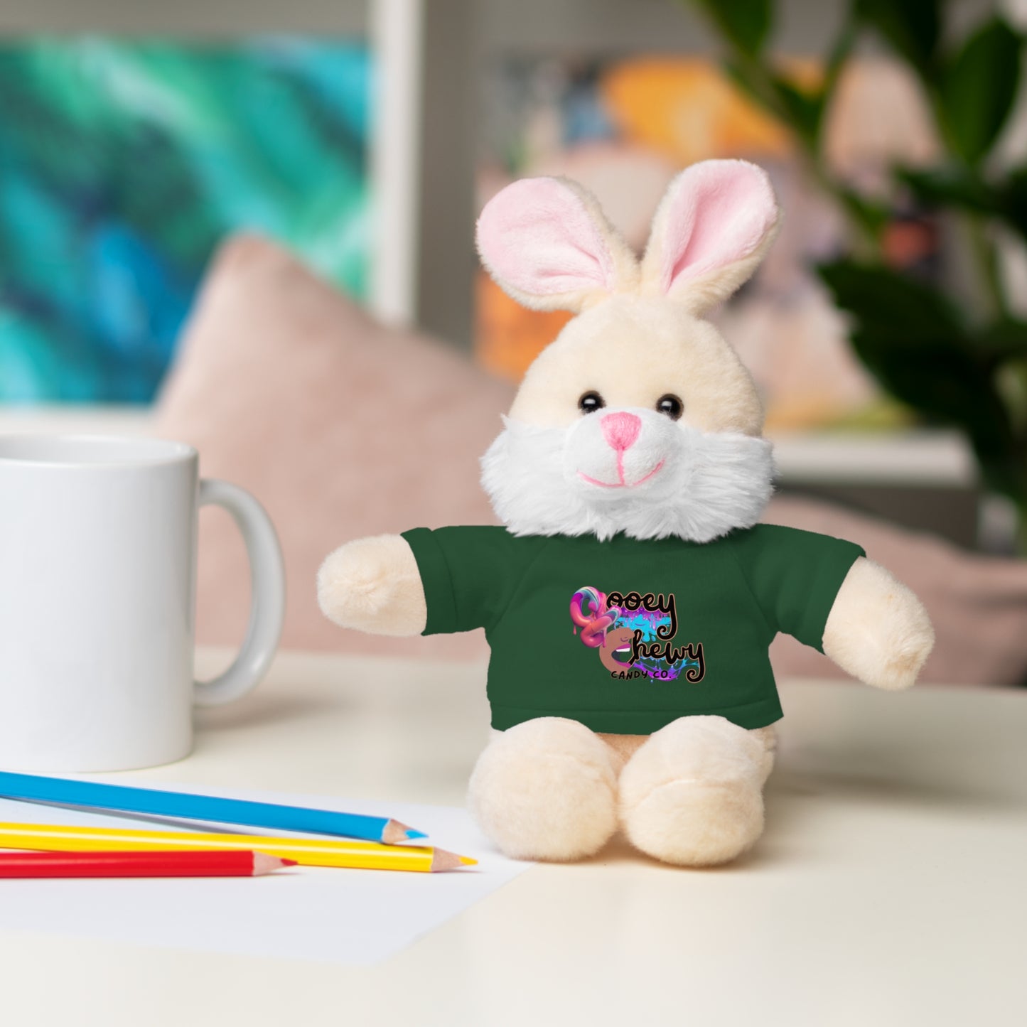 Stuffed Animals with Gooey Chewy Logo Tee