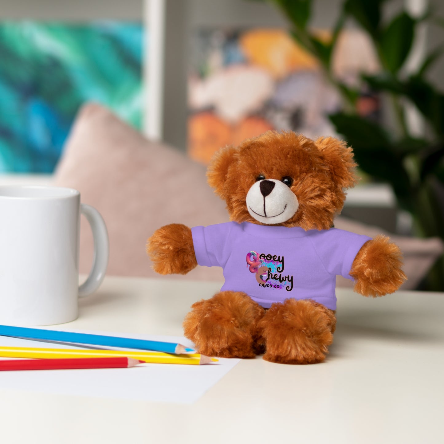 Stuffed Animals with Gooey Chewy Logo Tee