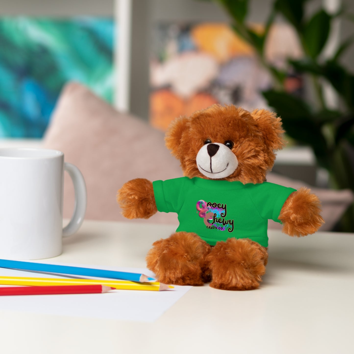 Stuffed Animals with Gooey Chewy Logo Tee