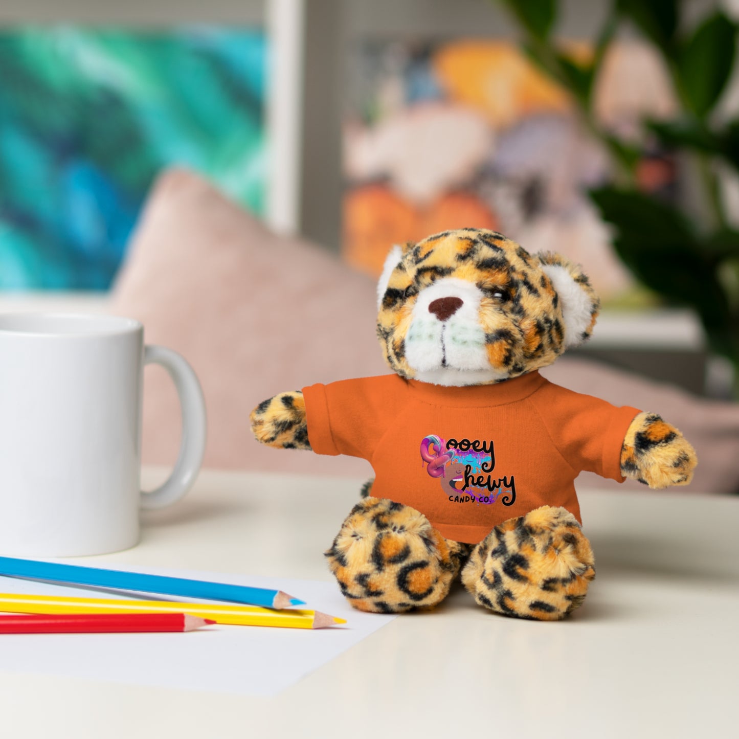 Stuffed Animals with Gooey Chewy Logo Tee