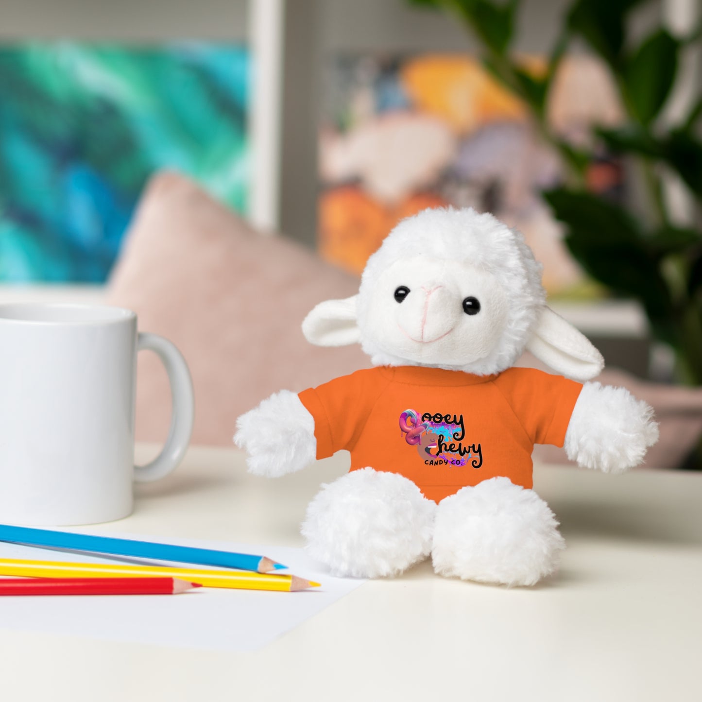 Stuffed Animals with Gooey Chewy Logo Tee