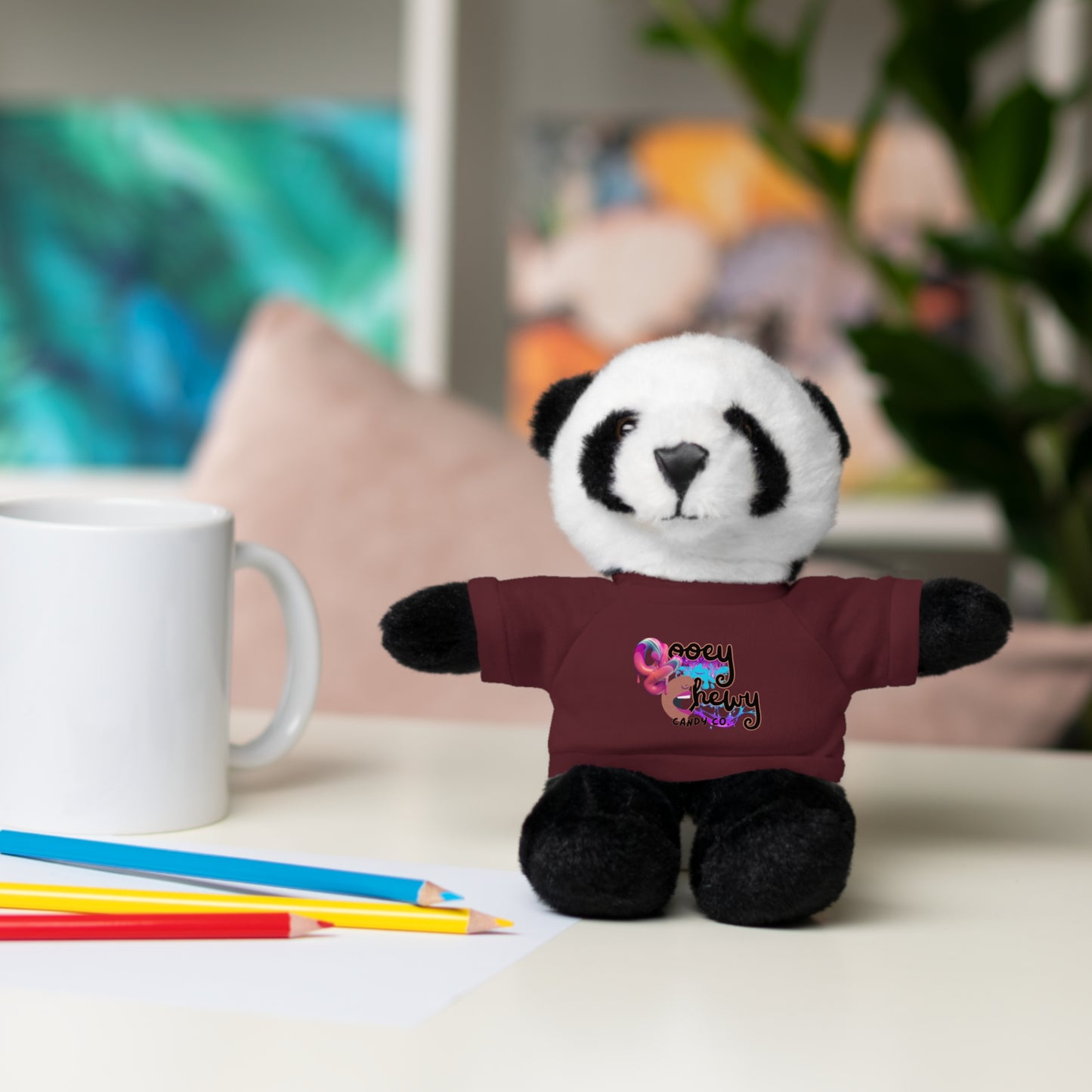 Stuffed Animals with Gooey Chewy Logo Tee