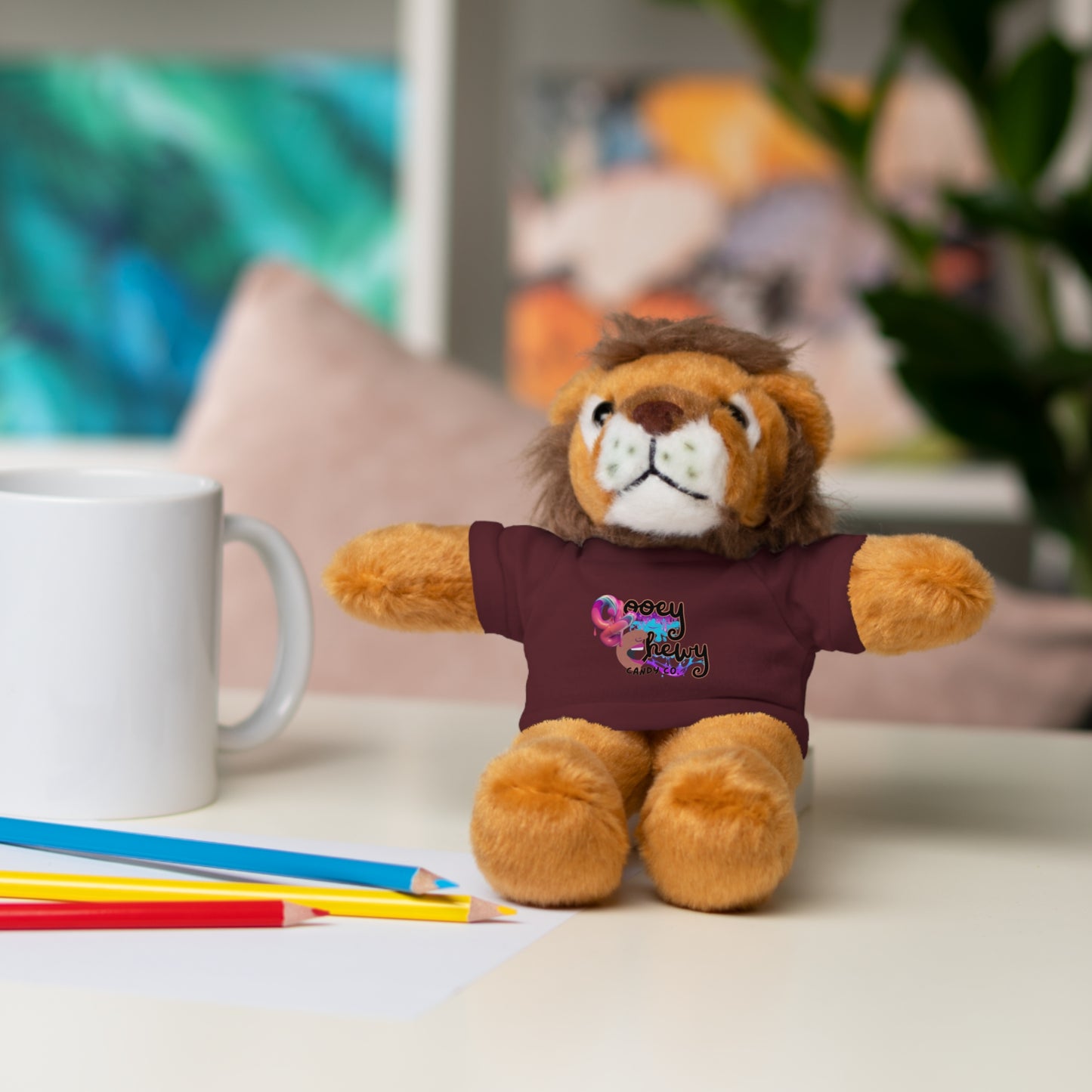 Stuffed Animals with Gooey Chewy Logo Tee